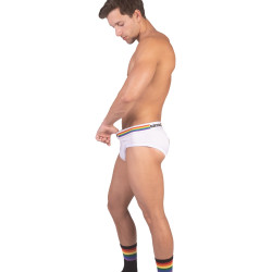 Barcode Berlin Backless PRIDE Blanc